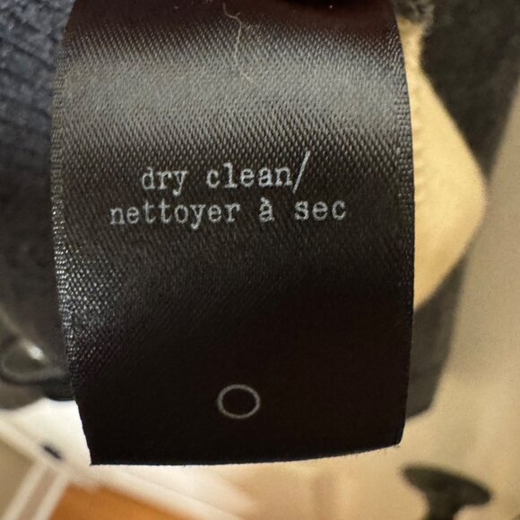 Rag & Bone Merino Wool Cashmere Cardigan Sweater M Colorblock Gray Cream - FLAW - Picture 8 of 8